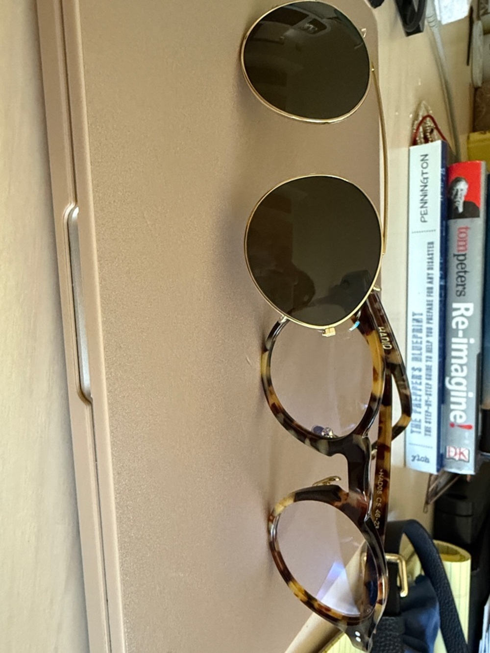 Oliver Peoples Eyeglasses with Clip On Sunglasses - Picture 8 of 10